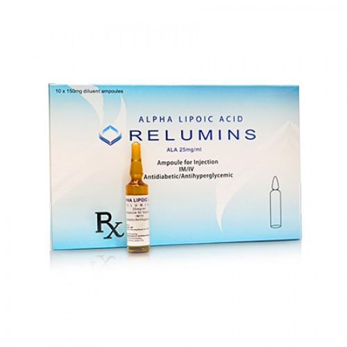 Relumins alpha lipoic acid 150mg 6ml skin whitening injection