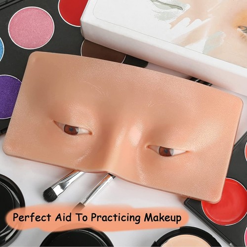 Silicone Face Makeup Practice Board Eye Makeup Training Pad for Beauty School Wholesale