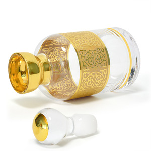 100ML,200ML,300ML Luxury Round Shape Eco-friendly Handmade Crystal Empty Glass Perfume Bottles
