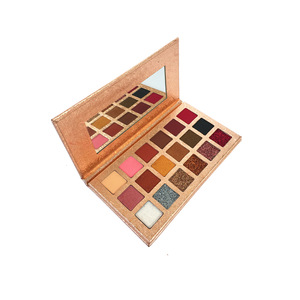 18 Colors Private Label Eyeshadow Pans Box Custom And Blusher Eye Shadow Applicator