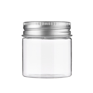 50ml flat plastic bottle Cosmetic packaging container cream jar PET plastic empty cosmetic cream jar with white black lid