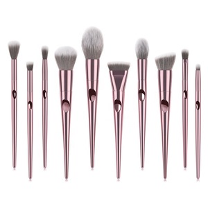 Beauty & Personal Care factory wholesale high quality cosmetic tools 10 piece thumb makeup brush rose gold