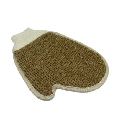 China Quality Natural Jute Hemp Glove for Dead Skin Removal