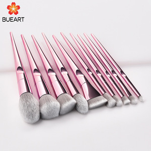 Classical pink handle 10pcs professional brush set makeup