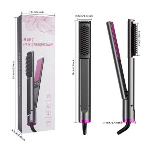 Customized professional ceramic flat iron personalized flat iron brand LCD display flat iron hair straightener