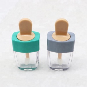 Cute 3ml plastic PP ice cream shaped empty lipstick tube / lipgloss packaging container / bottle tube for cosmetics