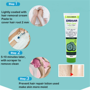 DISAAR cucumber Moisturizing hair removal creamsafety hair depilate cream for arms and legs