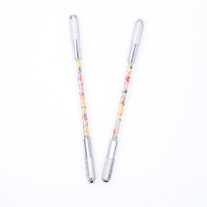 Eyeliner Natural Holder Colorful Tools Disposal Blade Slant Skinny Tattoo Waterproof Disposable Manual Eyebrow Microblading Pen