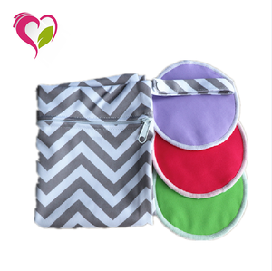 Factory Wholesale OEM Multi-color Breast Pads Waterproof and  Reusable Bamboo Nursing Pads