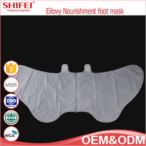 Guangzhou SHIFEI professional manufacturer exfoliating baby foot dead skin removal peeling foot mask for skin care