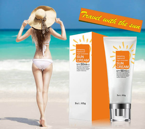 High quality Natural moisturizing and whitening waterproof Sunscreen cream SPF50 PA++