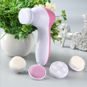 Hot Sale Beauty Product Facial Massager Brush Manufacturers Face Cleaner Personal 5 in 1 Facial Cleansing Brush