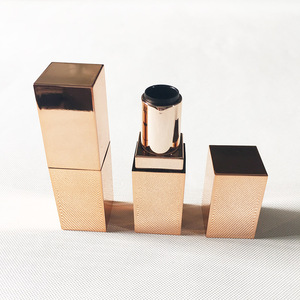 Hot Sale Luxury Rose Gold Square Lipstick Tube