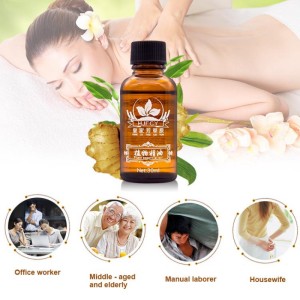 Hot Sale Private Label 30ml Natural Plant Therapy Body Massage Ginger Oil Anti Aging Essential Oil