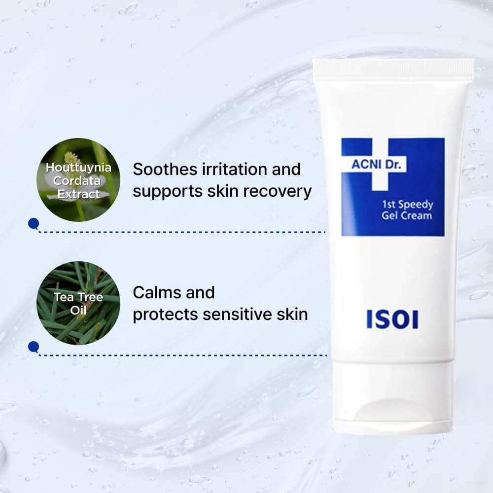 ISOI ACNI Dr. 1st Speedy Gel Cream Soothing and Moisturizing Gel Cream for Oily Skin 