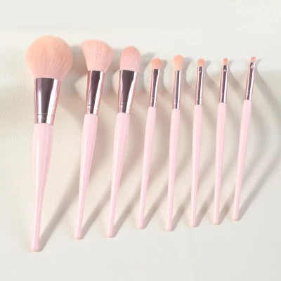 Jukai 8-Piece Makeup Brush Set: Powder Blusher Brush Storage Beauty Tools