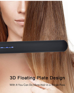 Manufacturer OEM LCD Display Hair Straightener Gold Flat Iron with Tourmaline Ceramic Coating flat iron hair straightener