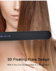 Manufacturer OEM LCD Display Hair Straightener Gold Flat Iron with Tourmaline Ceramic Coating flat iron hair straightener