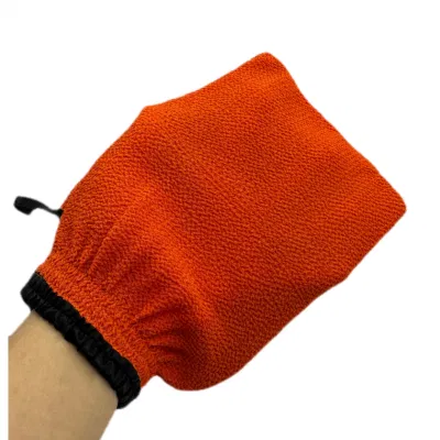 Moroccan Orange Body Cleaning Glove in 100% Viscose Peeling Material