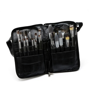 New Arrival 24 piece makeup belt natural hair makeup brushes set