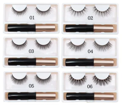 Newest Arrival Invisible Magnetic Faux Mink Eyelashes Set Magnetic Lashes