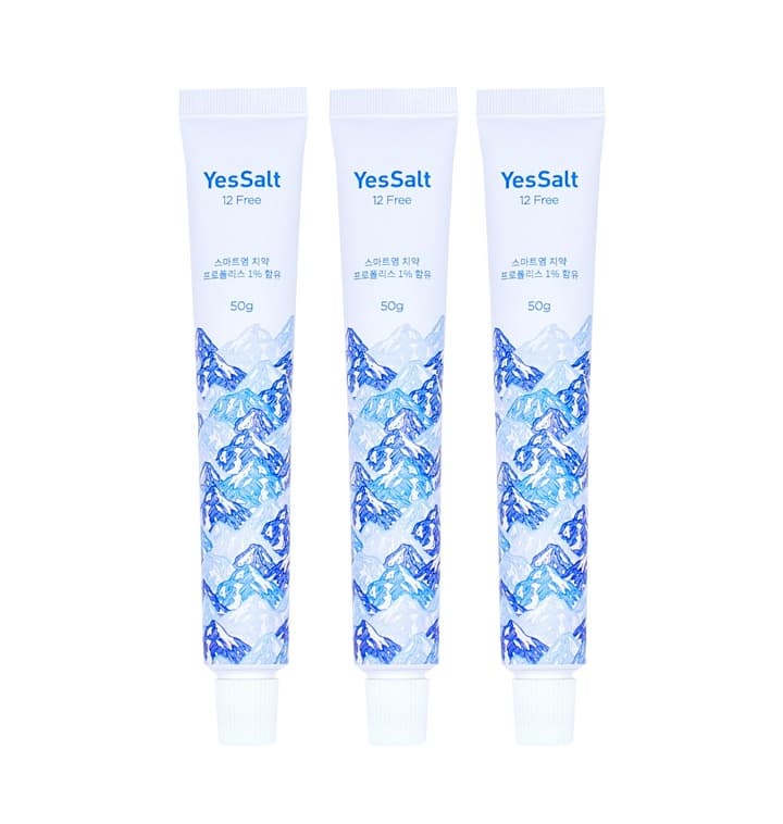 NICEENTECH Korean Sea Salt YesSalt Toothpaste Bundle of 3