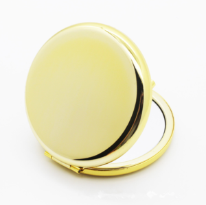 Personalized cosmetic mirror plain base style metal mirror for cosmetic pocket cosmetic mirror