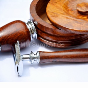 Professional Rosewood Shaving brush Safety razor and Shaving bowl Set