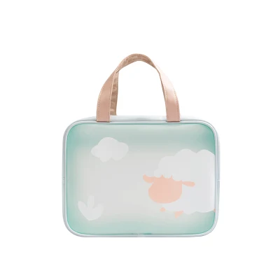 Promotional Portable Transparent TPU Dry Wet Separation Make up Bag