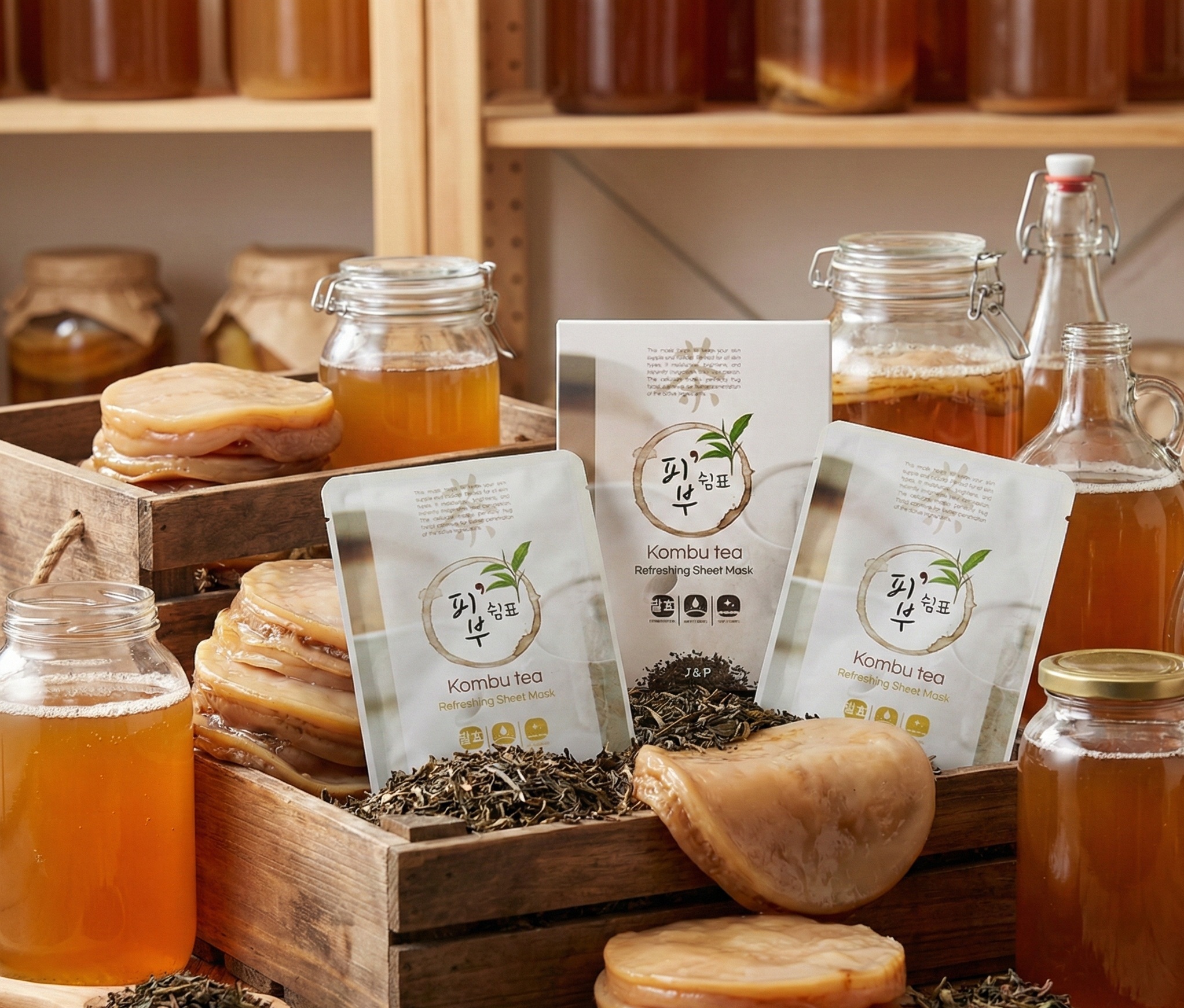 Rest for Skin Refreshing Mas KOMBU TEA(KOMBUCHA)