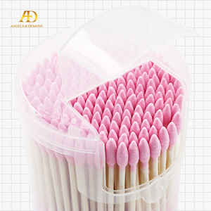 Shanghai factory paper stick baby ear buds wooden cotton swabs