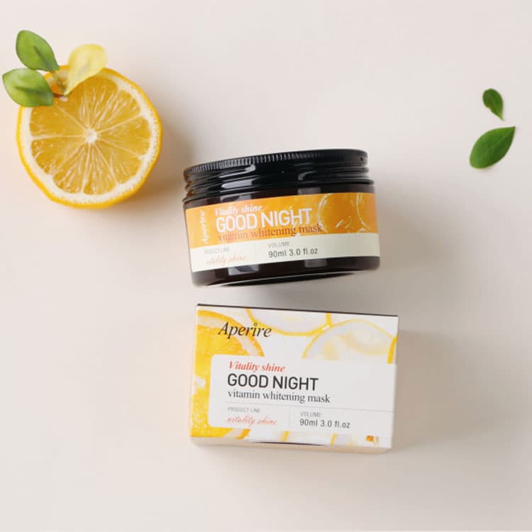 skincare shine vitamin whitening sleeping pack mask