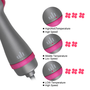 Ulelay OEM ODM  Negative Ion One Step Hair Dryer Volumizer Hair Styler Hot Air Hair Straightener Brush