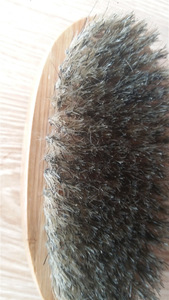 wholesale bamboo hairbrush 100% boar bristle hair beard brush