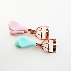 Wholesale eye beauty tools stainless steel private label lash curler rose gold