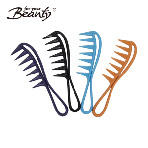 Wholesale Unique Design Personalized Magic Detangling Shower Wide Tooth Plastic Hair Comb