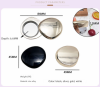 Unique Design Luxury White Zinc Alloy Solid Ointment Box Convenient Rotating Opening Scented Balm Jar