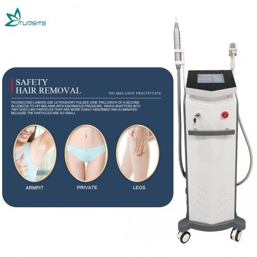 Professional Beauty Equipment 2 in 1 808 Diode Hair ND YAG Tattoo Removal Laser