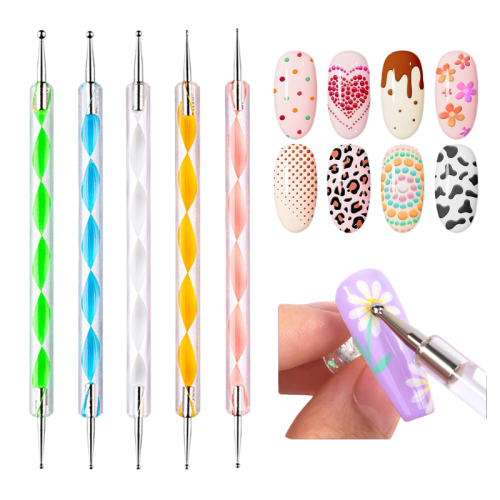Manicure Short Rod Acrylic Nail Diamond Dotting Tool Pen