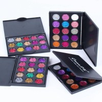 15 Colors Glitter Eyeshadow Sequins Shimmer Shiny Powder Palette Eyeshadow Cosmetic Waterproof Eye Shadow Powder Eyes MakeupTSLM