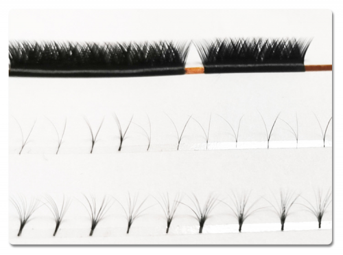 0.05 round V eyelash extensions semi-finished eyelashes