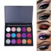 15 Colors Glitter Eyeshadow Sequins Shimmer Shiny Powder Palette Eyeshadow Cosmetic Waterproof Eye Shadow Powder Eyes MakeupTSLM