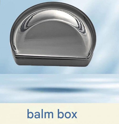 Moon Design Scented Balm Magnetic Metal Zinc Alloy Empty Cometic Box DIY Lipstick Rouge Packaging Lipstick Ointment Jar
