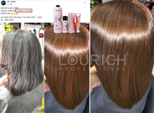 LOURICH keratin complex salon use permanent hair color cream 120ml