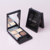 Personal label with high quality environmentally friendly high pigment durable 4-color combination eye shadow tray