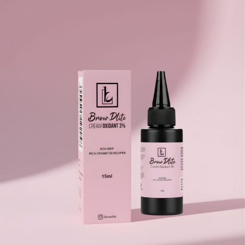 BROWDLITE Professional Semi-Permanent Waterproof Plant-Based Mineral Double Head Eyebrow Cream Tint Hybrid Lash Brow Dye