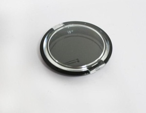 15G Plastic Cosmetic Powder Case, Empty Cosmetic Eyeshadow Packing Box Transparent Cap With Black Bottom