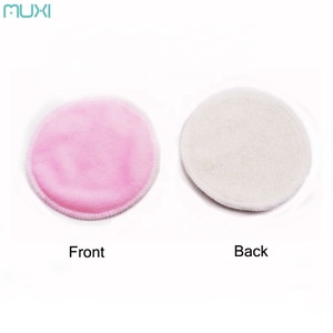2 Layers Reusable Cotton Makeup Remover Pads Washable Round Facial Cleaning Cloths Pads