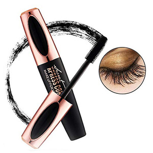 2019 New Makeup Black Waterproof Thick Long 4D Silk Fiber EyeLash Extension Mascara 4d mascara fiber