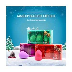 2020 New arrival Christmas Gift Private Label sponge Puff Make up Sponge packaging Christmas Make up Sponge
